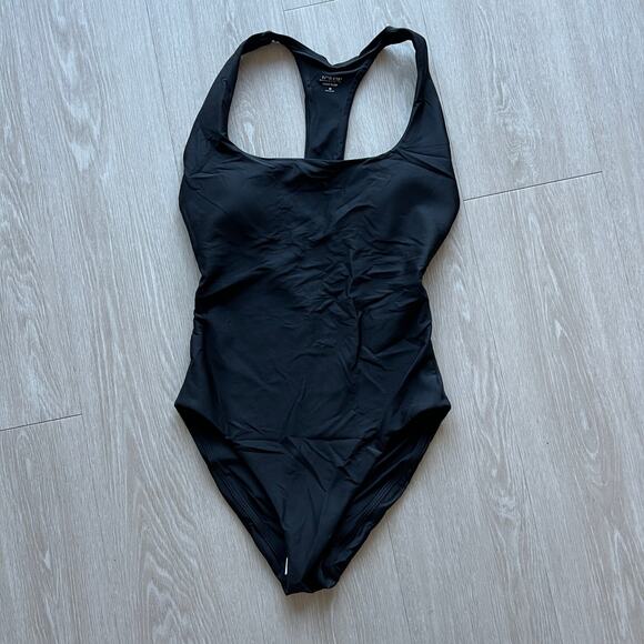 J Crew Gail One Piece In Classic Sculpt Swimsuit 10 Black - Picture 1 of 7